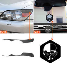 2 Pcs UV Resistant Carbon Fiber Headlight Eyebrow Eyelids Strip Stickers Trim For Lexus IS300 IS200 RS200 ALTezza 1998-2005 2024 - buy cheap