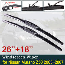 for Nissan Murano Z50 2003~2007 2004 2005 2006 Front Windscreen Windshield Wipers Car Accessories Stickers Car Wiper Blades 2024 - buy cheap