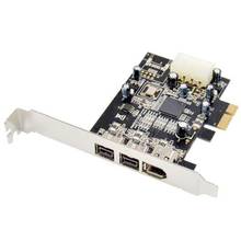PCI Express 3 Port Video Capture Expansion Card Firewire XIO2213AZAY Chipset 1394B 1394A PCIe 1.1 X1 Card 2024 - buy cheap