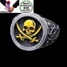 Hxomzj-anel de prata esterlina 925, joias para festa de aniversário, presente de casamento, punk pirata 2024 - compre barato