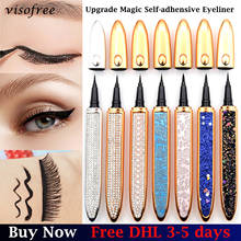 Magic Self-adhesive Liquid Eyeliner Pencil 2 in 1 Glue-free Magnetic-free for Eyelashes Waterproof Eye Liner Pen Makeup Lashes 2024 - buy cheap