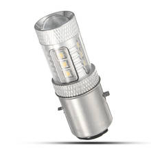 Luz LED antiniebla para motocicleta, Bombilla de haz alto/bajo de 12V, Ba20d, H6, H6M, 1 ud., envío directo 2024 - compra barato