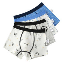 Full Cotton Boys Boxer Underwear Football Graphic Kids Boy Shorts Bottoms Kids Clothes for 3 4 6 8 10 12 14 Years Old OKU203022 2024 - buy cheap