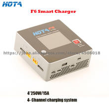 HOTA F6 QUAD-CHANNEL Smart Balance Charger 4x250W/15A for Lipo LiIon NiMH Battery with Type-C for iPhone iMac Samsung Charging 2024 - buy cheap