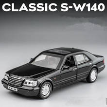 Coche clásico de aleación de S-W140 Clase S 1:32, vehículo de Metal fundido a presión, colección de simulación, regalo para niños 2024 - compra barato