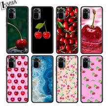 Pink Cherries  for Xiaomi Redmi Note 10 10S 9 9T 9S 9Pro Max 8T 8Pro 8 7 6 5 Pro 5A 4X 4 Soft Black Phone Case 2024 - buy cheap