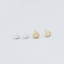 925 Sterling Silver Prevent Allergy Six-pointed star Stud Earrings for Women Wedding Earrings Jewelry Accessories 2024 - buy cheap