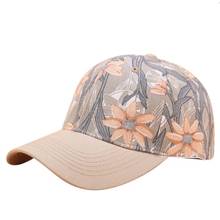 LVYI29  New summer women's trend floral printed baseball cap Women cotton adjustable snapback hat Trucker cap Dad hat Gorros 2024 - buy cheap