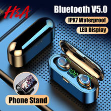 H&A Mini TWS Bluetooth V5.0 Earphones Wireless Headphones Earphones 9D Hifi Sports Waterproof Wireless Earphone Headset Earbuds 2024 - buy cheap