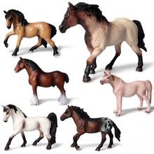 Children's Cognitive Toy Wild Animal Ranch Horse Wild Horse Model PVC Animals Action Figures Children's Christmas Gifts 2024 - buy cheap