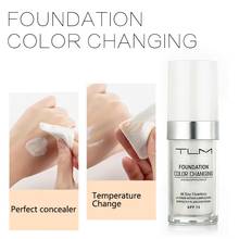 30ML Color Changing Foundation Primer Concealer Hydrated Liquid Cover Lasting Makeup Skin Care Foundation Makeup Base Tool TSLM1 2024 - buy cheap