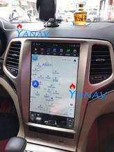 Radio Multimedia con GPS para coche, Radio con reproductor DVD, Android, para JEEP Grand Cherokee 2011-2019, pantalla Vertical Tesla, unidad principal de navegación automática 2024 - compra barato