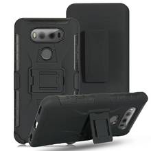 Shockproof Case For LG G8 G7 G6 G5 Thinq Hybrid Armor Stand Plastic Belt Clip Holster Cover for LG K10 2018 V20 V30 Stylo 5 4 3 2024 - buy cheap