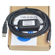 USB-SC09-FX For Mitsubishi PLC Programming Cable FX0N FX1N FX2N FX0S FX1S FX3U FX3G Series Communication Cable windows7/10 2024 - buy cheap