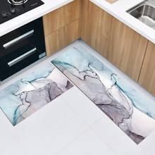 Tapete de cozinha com pintura de tinta abstrata, antiderrapante, longo, tapete de sofá, para o chão do quarto, decoração moderna 2024 - compre barato