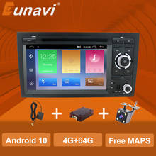 Eunavi-sistema multimídia automotivo, 2din, android, dvd, navegação gps, para audi a4 s4 2002-2008 2024 - compre barato