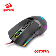 Redragon Polvo M712 RGB 9 Botões USB Gaming Mouse Com Fio 10000DPI Ratos Gamer Ergonômico Para O Desktop Do Computador Programável PC 2024 - compre barato