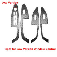 Panel de Control de ventana de engranaje de coche, cubierta de pegatina suave impresa de fibra de carbono epoxi de cristal 3D para Kia K5 2011 2012 2013 2014 2015 2024 - compra barato