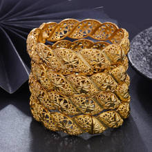 Pulseiras para mulheres estilo dubai, cores douradas e 4 segundos, bracelete vintage para casamento, joias para mulheres 2024 - compre barato