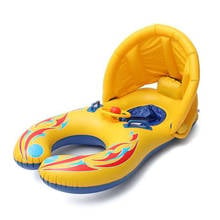 Детское безопасное надувное кольцо для бассейна, детское водное сиденье для мамы, летний плавательный бассейн, плавающая лодка, открытый пляжный бассейн 2024 - купить недорого