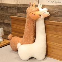 Peluche de Alpaca gigante de 130CM, muñeco de Animal de oveja suave de Alpaca japonesa, Llama, almohada para dormir, decoración para la cama del hogar, BabyGift 2024 - compra barato