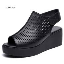 2021 New Summer Light Platform Sandals Wedges Non-slip Ladies Sandals High Quality PU Women Leather Sandals Shoes Size 34-41 2024 - buy cheap