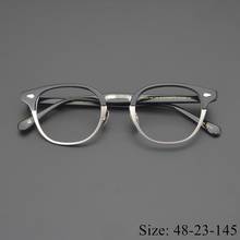 Limitted Edition Vintage Eyeglass Ultralight Pure Titanium Frame Lemto-mac Retro Round Style Eyewear Original Japan Made Quality 2024 - buy cheap