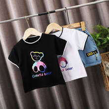 2020 Summer Children Baby Boys Girls Clothes Cotton sport cartoon T Shirt Pants 2Pcs/sets Toddler Clothing Casual Kids Outfits 2024 - buy cheap