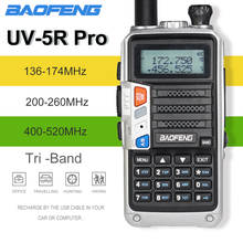 Baofeng High Power Tri-Band UV-5R Pro Upgraded Walkie Talkie VHF/UHF Portable Two Way CB Ham Radio HF FM Transceiver UV5R Pro 2024 - buy cheap