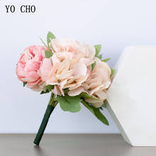 YO CHO-ramo de flores artificiales de seda, Hortensia y peonías, soporte para damas de honor, suministros para el hogar y la boda 2024 - compra barato
