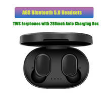 A6S Bluetooth гарнитуры для Xiaomi Redmi Airdots беспроводные наушники 5,0 TWS наушники с шумоподавлением Микрофон 280 мАч автоматическая зарядка коробка 2024 - купить недорого