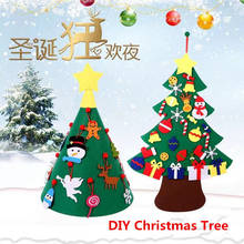 Colgante de fieltro para árbol de Navidad, juguete para colgar en la pared, decoración para el hogar, regalo de Año Nuevo 2024 - compra barato