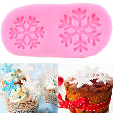 Snowflake Silicone Lace Molds DIY Christmas Cupcake Topper Fondant Cake Decorating Tools Candy Polymer Clay Chocolate Moulds 2024 - buy cheap