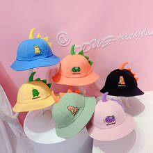 Dinosaur Baby Hat Double-sided Baby Girls Boys Bucket Hat Spring Summer Children Kids Hats Infant Toddler Beach Sun Caps 2024 - buy cheap