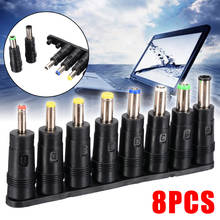 8Pcs/lot 8 in 1 DC Power Tips Head Plug Universal DC Power Charger Adapter Supply Connector For Laptop PC 2024 - buy cheap