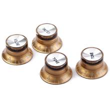 New 4 Pcs Speed Control Knobs 2 Tone 2 Volume for Gibson LP SG Guitar Golden Knobs Guitar Accessories 2024 - buy cheap