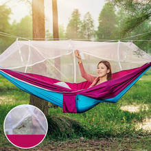 Outdoor Hammock Single Double Person Leisure Indoor Parachute Cloth Swing Tourist Climbing Anti-mosquito Collapsible Hammock 2024 - buy cheap