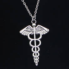 New Fashion Necklace 49x30mm caduceus medicine symbol Pendants Short Long Women Men Colar Gift Jewelry Choker 2024 - buy cheap