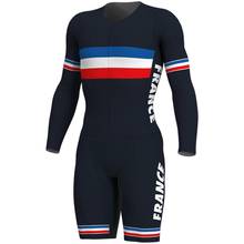 France Team utumn women bicycle skinsuit roupa de ciclismo speedsuit MTB cycling triathlon outdoor sports wear jumpsuit 2024 - buy cheap