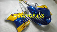 Kit de carenado para motocicleta KAWASAKI Ninja, carrocería de color amarillo y azul, ZZR1100 para modelos, 93, 99, 01, 03, ZZR 1000, ZX11, ZX11D, 1993, 2001 y 2003 2024 - compra barato