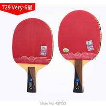Raqueta Original de tenis de mesa, raqueta de ping pong con granos en ambos lados, acabado muy-6, ataque rápido con bucle, 729 2024 - compra barato