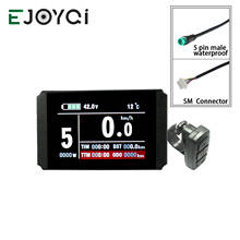 EJOYQI-pantalla LCD para Ebike KT LCD8H, accesorio resistente al agua, conector USB SM, 24V, 36V y 48V 2024 - compra barato