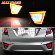 JAZZ TIGER Multi-functions Car LED Rear Fog Lamp Brake Light Turn Signal Light Reverse Lamp For Honda Fit Jazz 2015 2016 2017 2024 - buy cheap