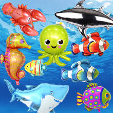 1pc Big Hippocampus Octopus Fish Shark Foil Balloon Dolphin Ocean Animal Party Kids Gifts Birthday Party Decoration 2024 - buy cheap