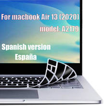 Espanhol chile capa de teclado do portátil caso protetor para macbook novo air13 a2179 para macbook air13.3 teclado película protetora 2024 - compre barato