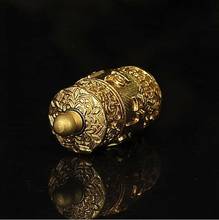 Copper Statue Tibetan Tibet Buddhist Gilding OM Ghau Prayer Wheel lection Amulet Pendant 2024 - buy cheap