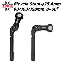 UNO Adjustable Angle Bicycle 25.4mm Handlebar Stem Riser Aluminum Alloy Front Fork Stem Adapter 22.2mm 180mm Bike Accessories 2024 - buy cheap