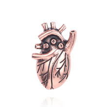 Broche de metal em forma de coração, joia fofa para presente para médico/enfermeira/estudante broche de metal acessórios femininos 2024 - compre barato