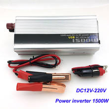 Professional 1500W Car inverter Power Adapter DC12V-220V Voltage Converter 12v to 220v Car Charger Volts display DC to AC 50Hz 2024 - buy cheap