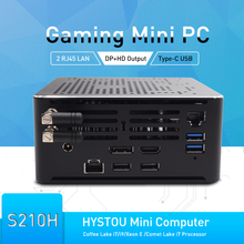 Mini PC Intel Core i7 10750H de décima generación, DDR4, 64GB de RAM, DP, HDMI, I9, 8950HK, I9, 9980HK, ordenador pequeño para juegos, soporta tres discos duros 2024 - compra barato
